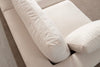 Canapé modulable - Stella - Velours - 3 places & 1 pouf