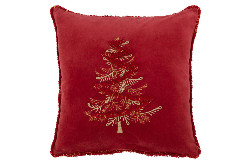 Coussin Sapin - Rouge / Or