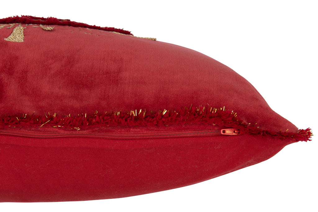 Coussin Sapin - Rouge / Or