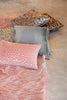 Coussin décoratif miroir - Rose / Argent