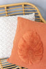 Coussin feuille - Terracotta