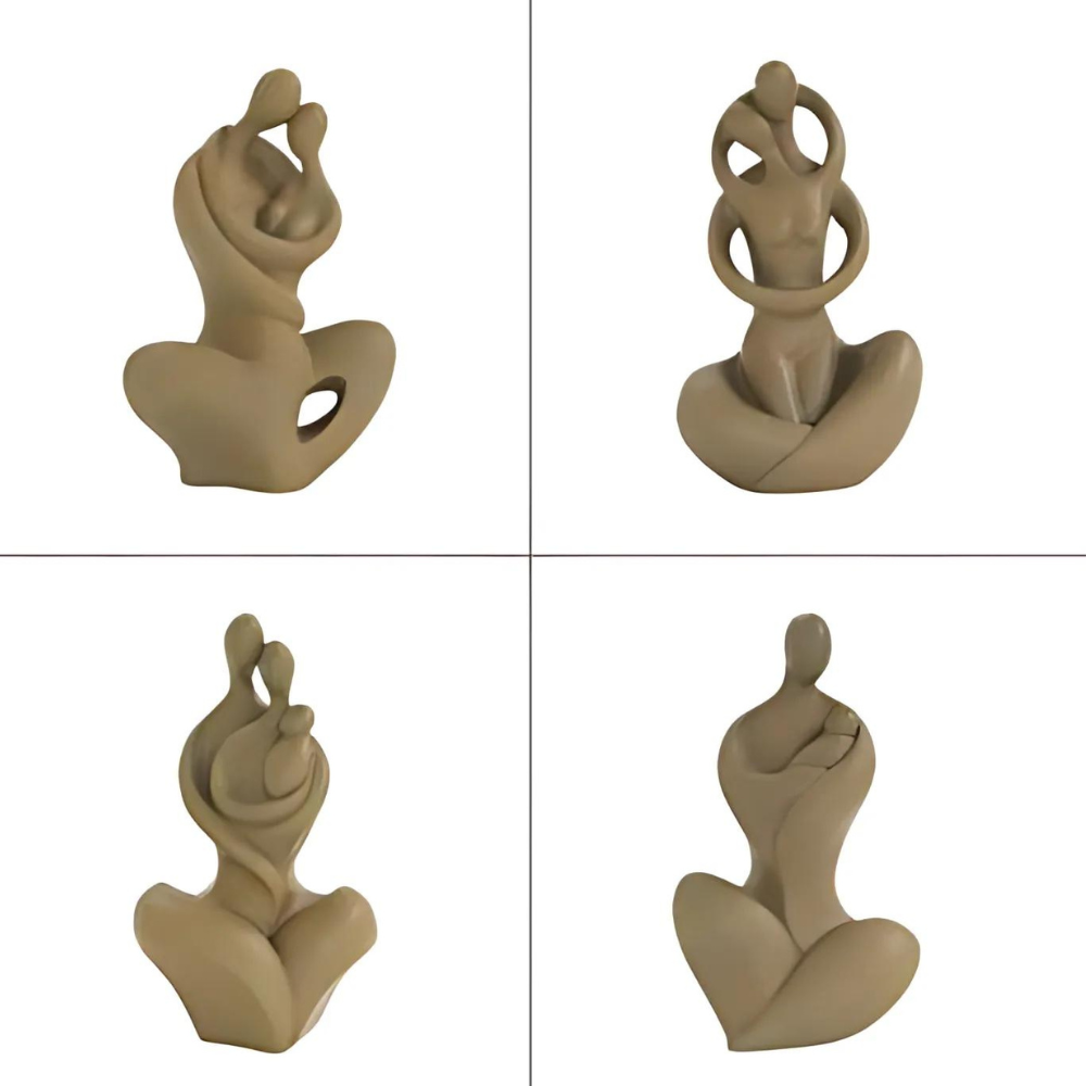 Statues abstraites - Lot de 4