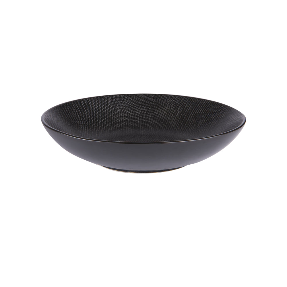 Assiette à pâtes Éclipse - Grès Noir - Lot de 6