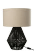 Lampe ficelles jute - Noir