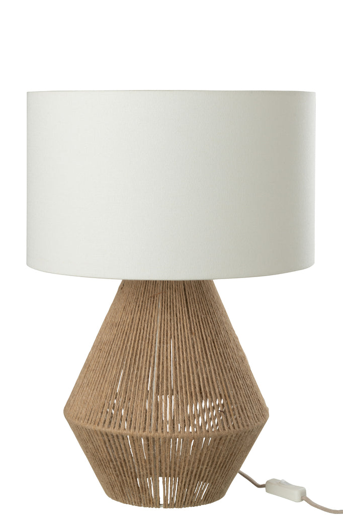 Lampe ficelles jute - Naturel