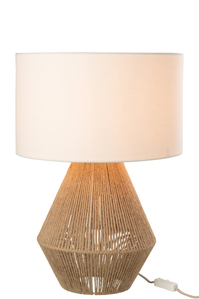 Lampe ficelles jute - Naturel