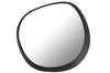 Miroir mural noir - Large-metal-rond