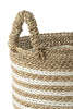 Panier Rayures - Naturel & Blanc - Lot de 3