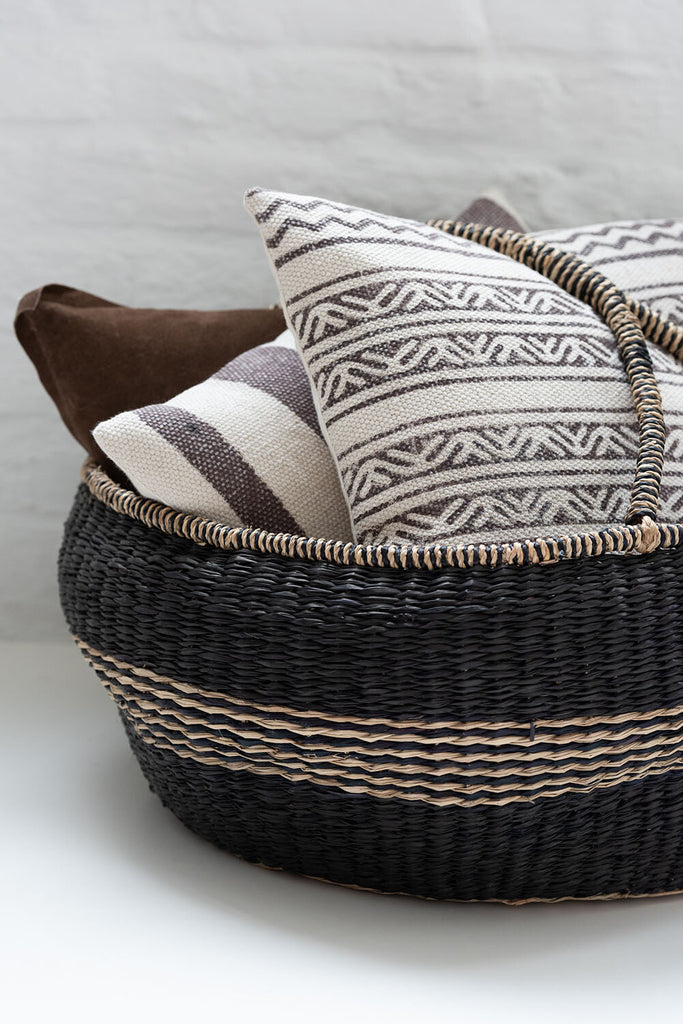 Paniers ronds - Noir - Lot de 2