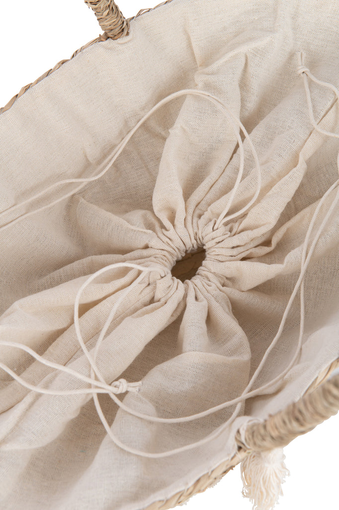 Sac de plage - Bonjour / Hello - Naturel / Blanc - Lot de 2