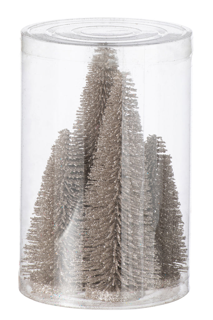 Sapins gris - Lot de 4