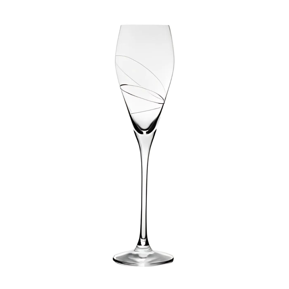 Flûte à champagne - Silhouette - Lot de 6